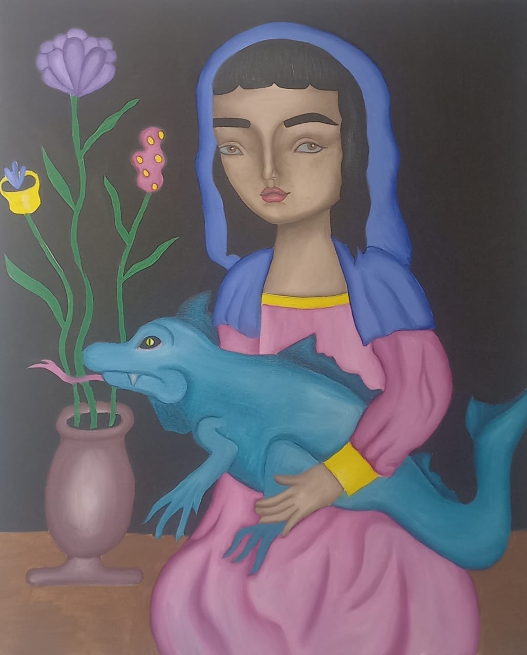 A menina e o lagarto